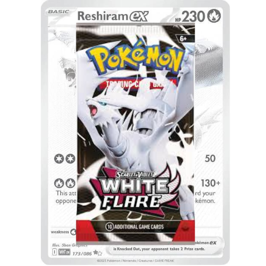 White Flare Booster pack - Engelsk